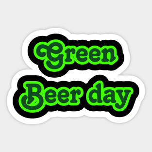 St Patricks Day Beer Elements Sticker